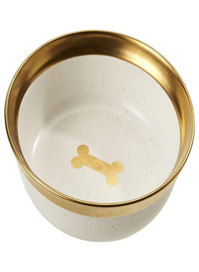 SPOT Malibu Dish -Round Ceramic Food/Water Bowl with High Walls for Pets, Ideal for Small Dogs, Cats, Reptiles, Large Birds, 5in, 1.75 Cup (14oz)
